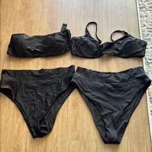 Aerie Stylish Black Women's Swimwear Set